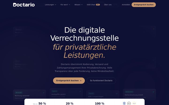 Screenshot of doctario.de