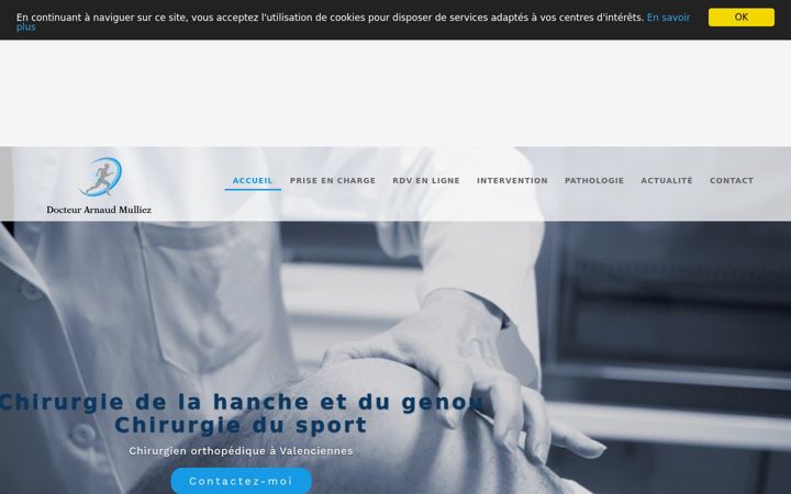 Screenshot of docteur-arnaud-mulliez.com