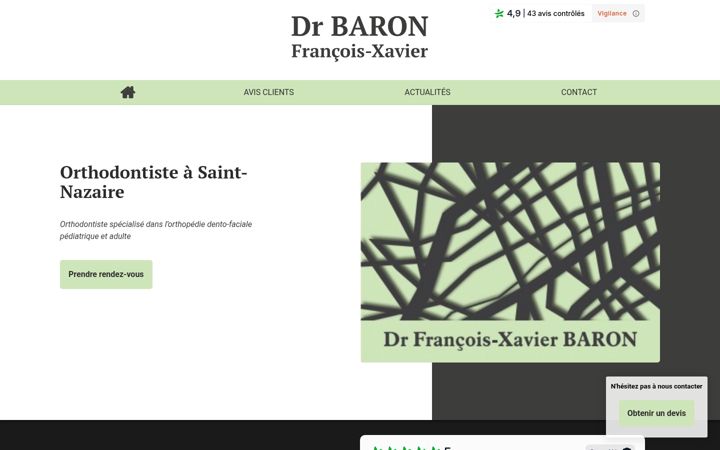 Screenshot of docteur-baron.fr