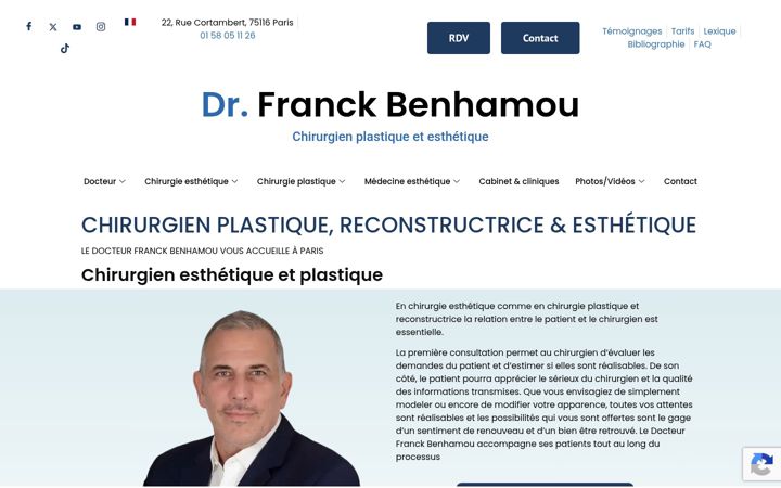 Snímek obrazovky docteur-benhamou.com