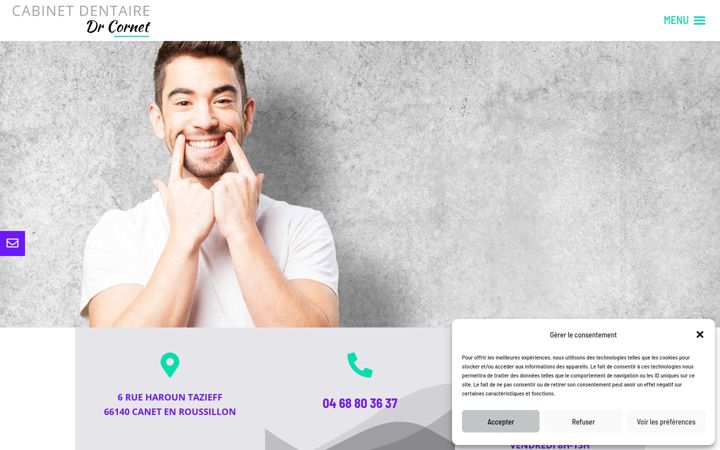 Screenshot von docteur-benoit-cornet.chirurgiens-dentistes.fr