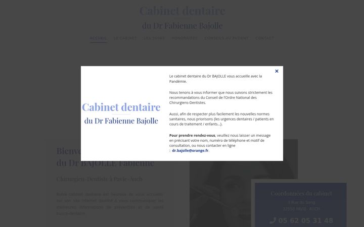Zrzut ekranu docteur-fabienne-bajolle.chirurgiens-dentistes.fr