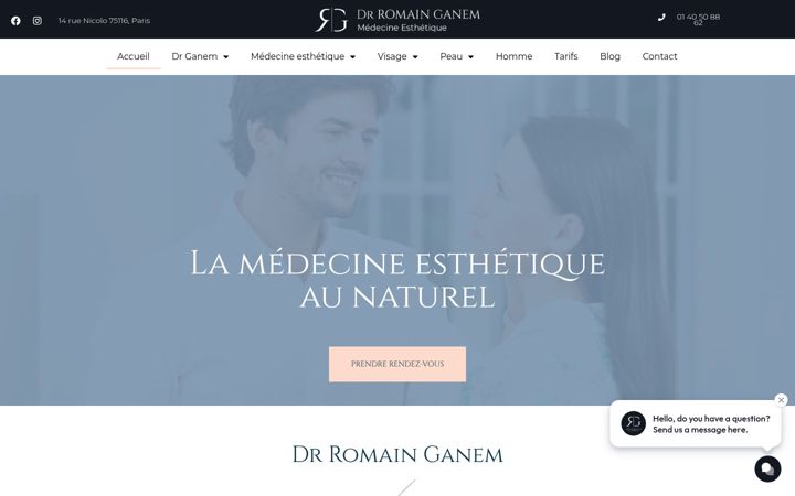 Screenshot of docteur-ganem.fr