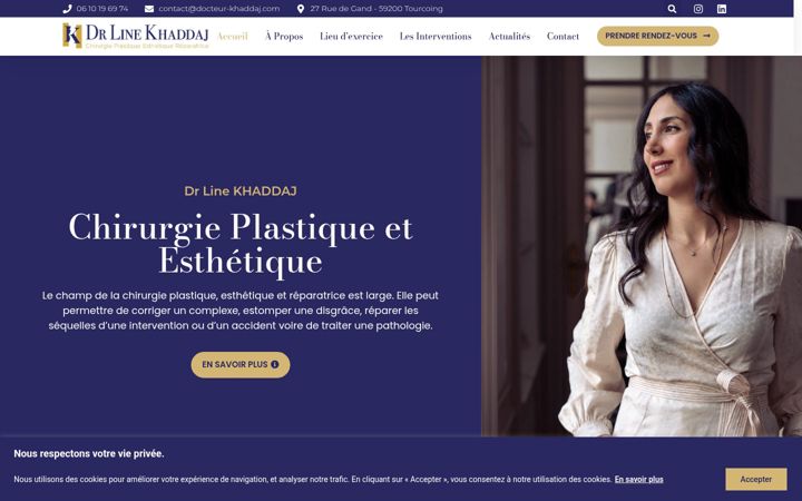 Screenshot of docteur-khaddaj.com