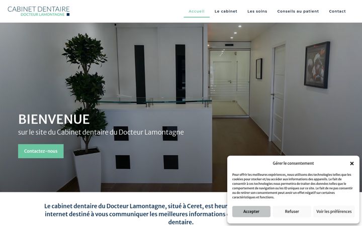 Zrzut ekranu docteur-lamontagne-lionel.chirurgiens-dentistes.fr
