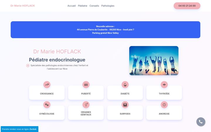 Screenshot of docteur-marie-hoflack.fr
