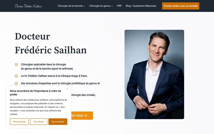 Screenshot of docteur-sailhan.fr