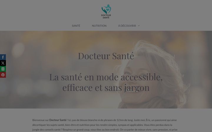 Screenshot of docteur-sante.com