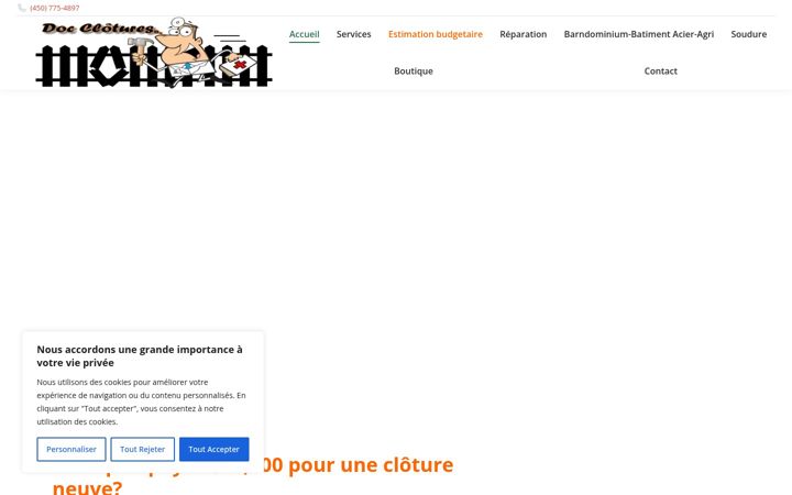 Screenshot of docteurdesclotures.com