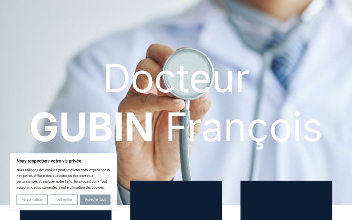 Screenshot of docteurgubinfrancois.be