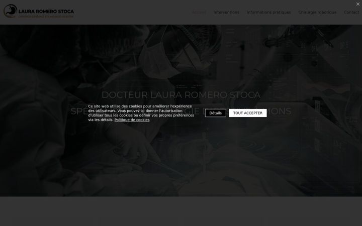 Screenshot of docteurlauraromero.be