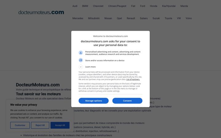 Screenshot of docteurmoteurs.com