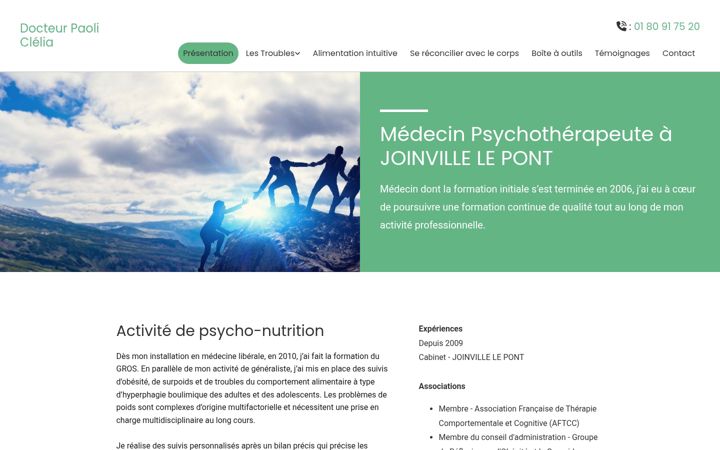 Screenshot von docteurpaoliclelia.fr