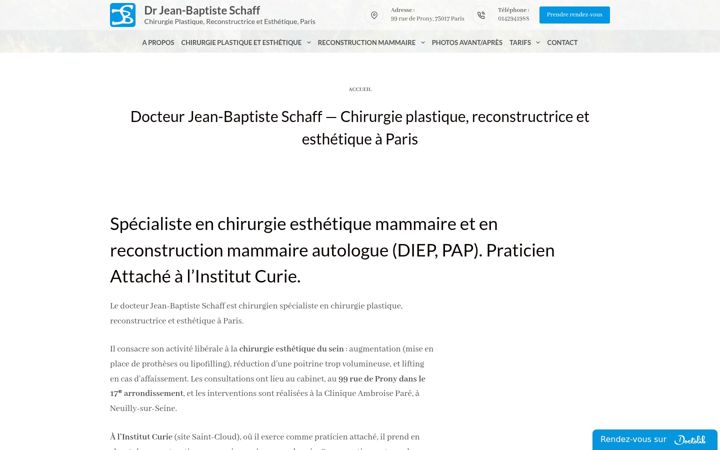 Zrzut ekranu docteurschaff.fr