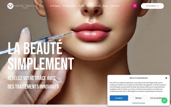 Screenshot of docteursihamzriouel.com