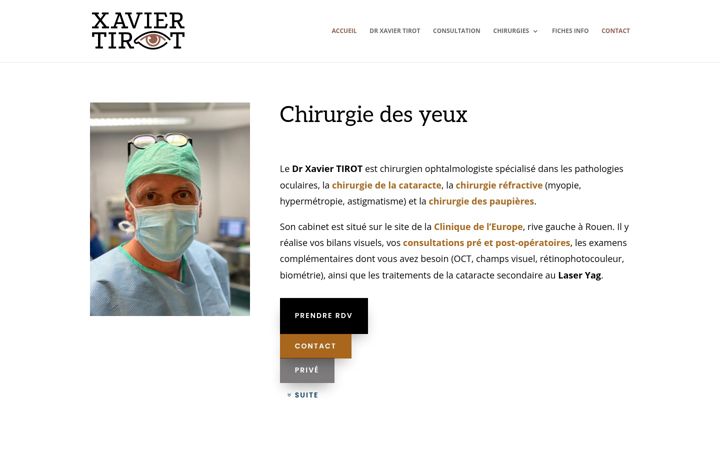 Screenshot of docteurxaviertirot.fr