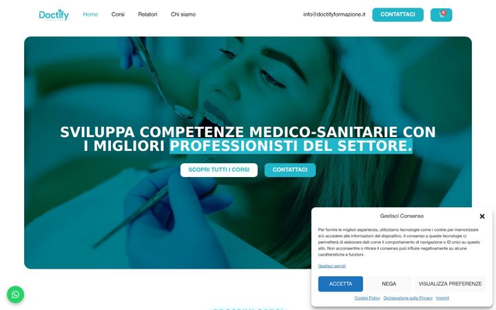 Captura de pantalla de doctifyformazione.it