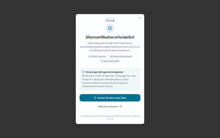 Screenshot of docto24.de