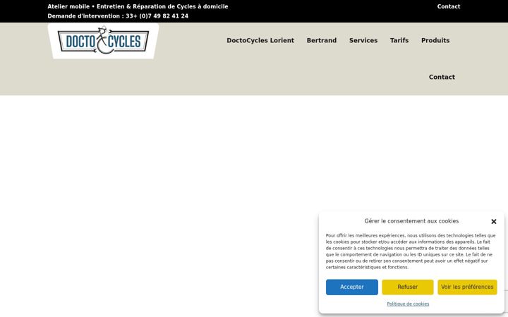 Zrzut ekranu doctocycles.fr