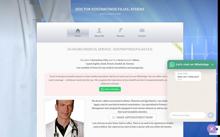 Screenshot of doctor-athens.com
