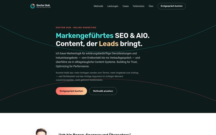 Skærmbillede af doctor-hub.de