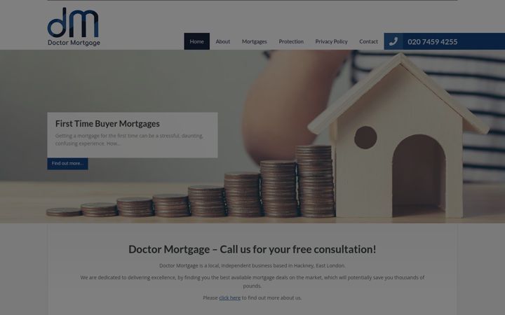 Screenshot of doctor-mortgage.com