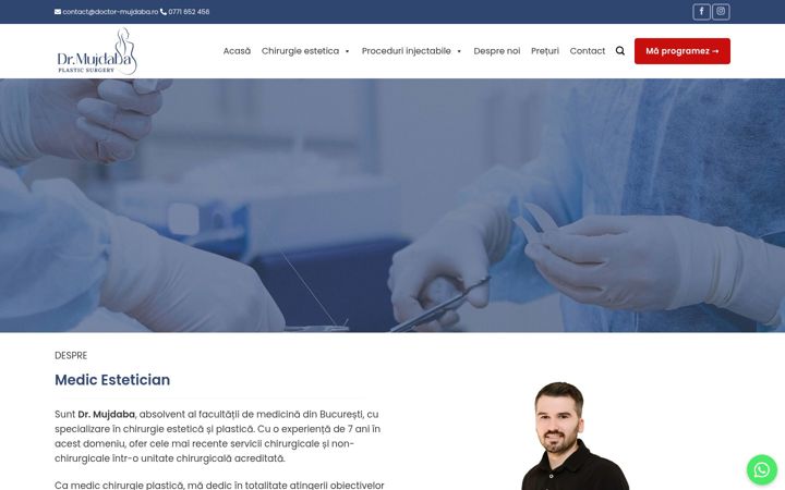 Screenshot of doctor-mujdaba.ro