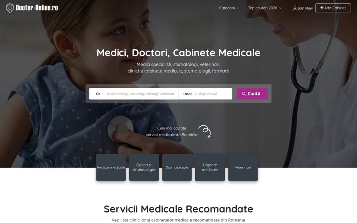 Screenshot of doctor-online.ro