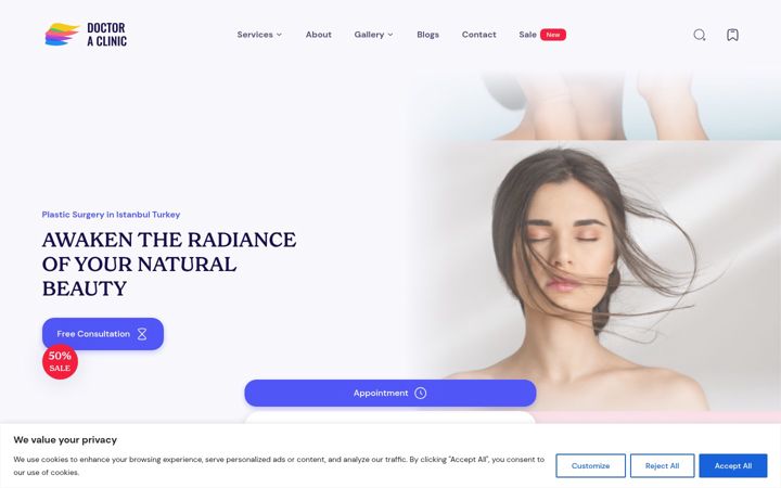 Screenshot of doctoraclinics.com