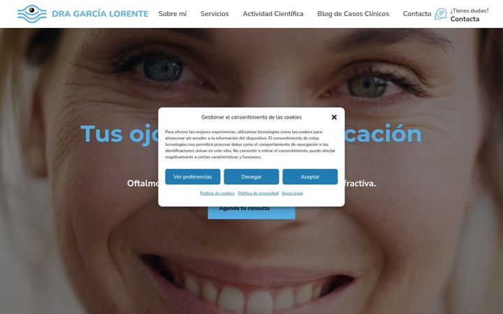 Screenshot of doctoragarcialorente.com