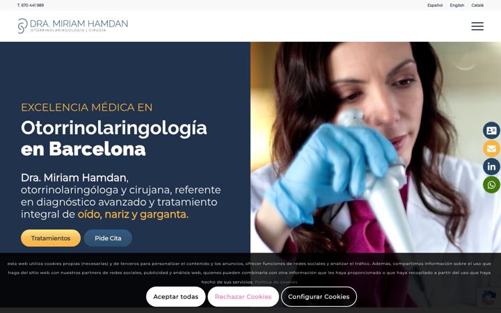 Screenshot of doctorahamdan.com