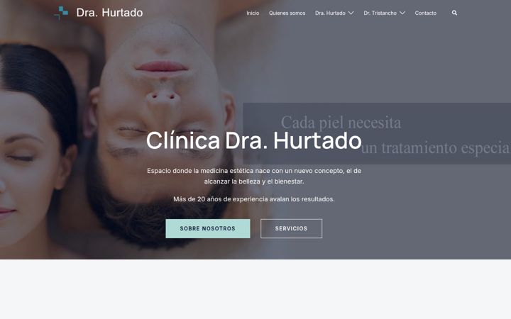 Screenshot di doctorahurtado.es