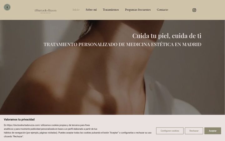 Screenshot of doctorahurtadoruzza.com
