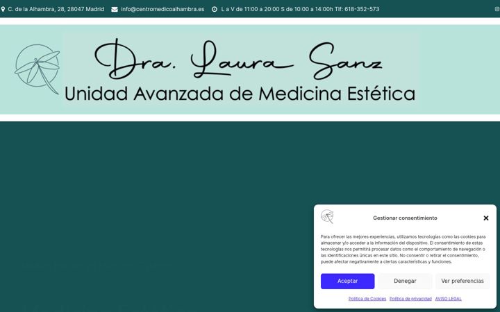 Screenshot of doctoralaurasanz.com