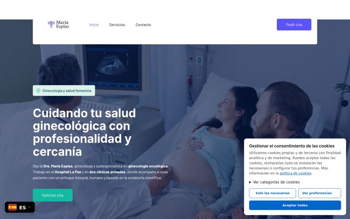 Screenshot of doctoramariaespias.com