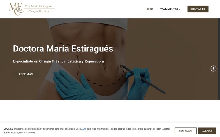 Screenshot of doctoramariaestiragues.com