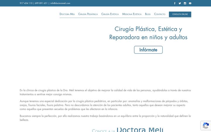 Screenshot of doctorameli.com