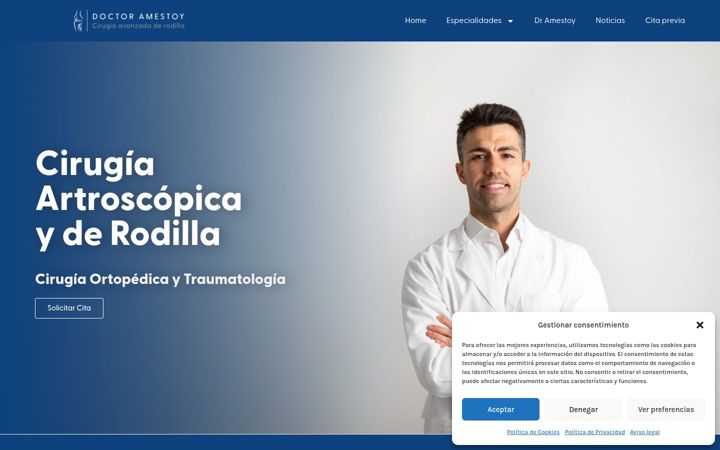 Screenshot of doctoramestoy.com