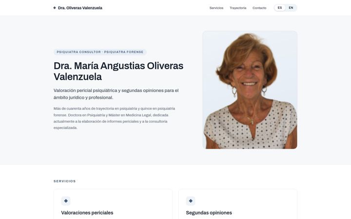 Screenshot of doctoraoliveras.es