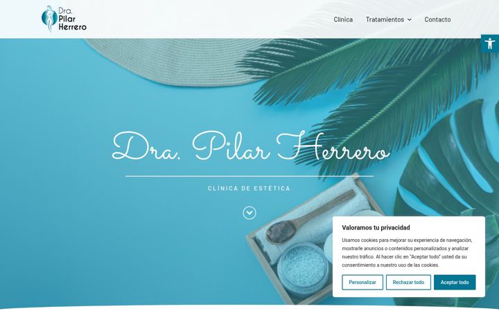 Screenshot di doctorapilarherrero.es