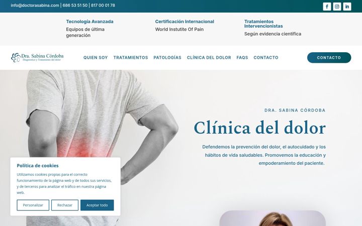 Screenshot of doctorasabina.com