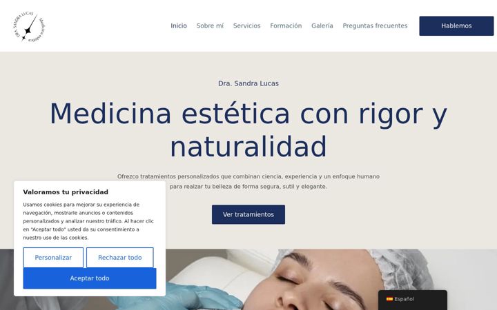 Screenshot of doctorasandralucas.com