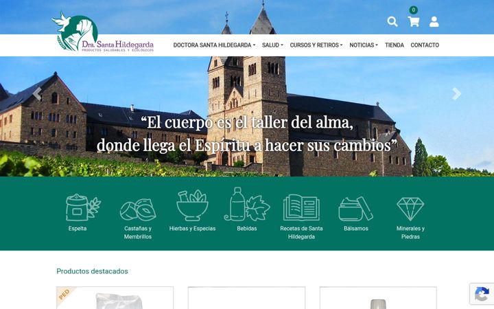 Screenshot of doctorasantahildegarda.com