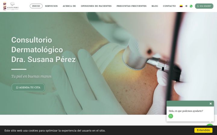 Screenshot of doctorasusanaperez.com
