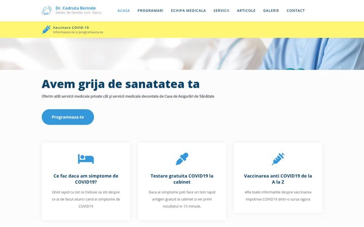 Screenshot of doctorberinde.ro