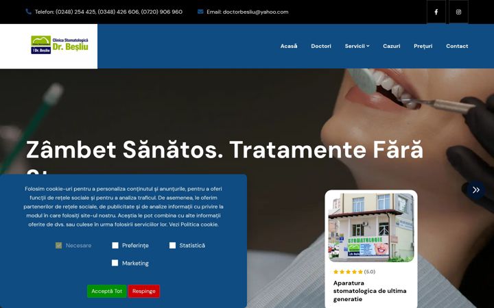 Screenshot of doctorbesliu.ro