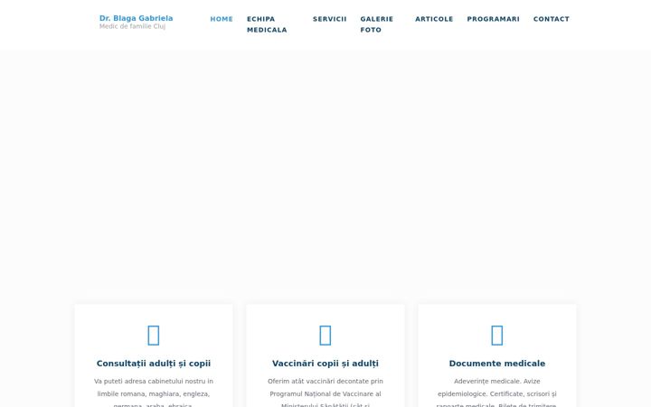 Screenshot of doctorblaga.ro