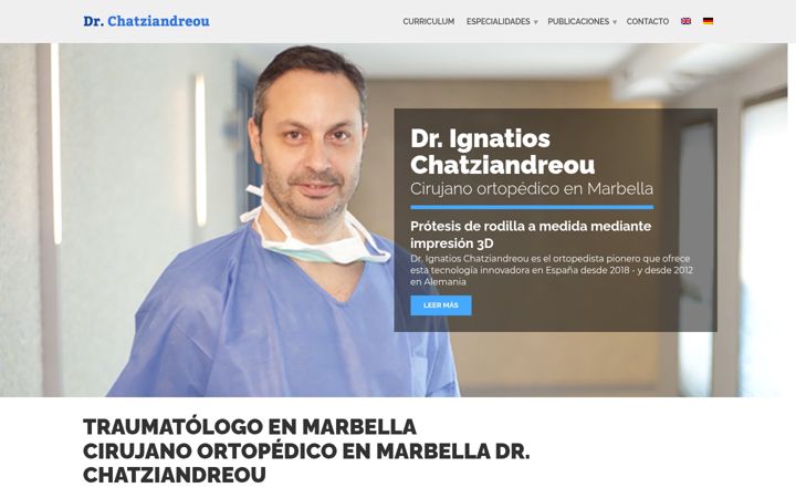 Screenshot of doctorchatziandreou.com