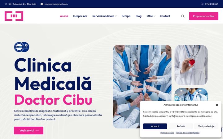 Screenshot of doctorcibu.ro