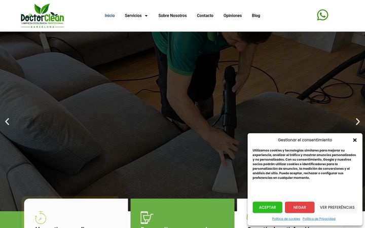 Skjámynd af doctorcleanbcn.es